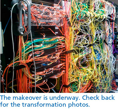 The makeover is underway. Check back for the transformation photos.