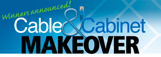 Winners announced! Cable & Cabinet Makeover.