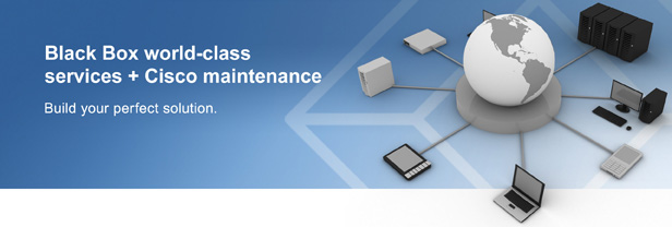 Black Box world-class services + Cisco maintenance.
