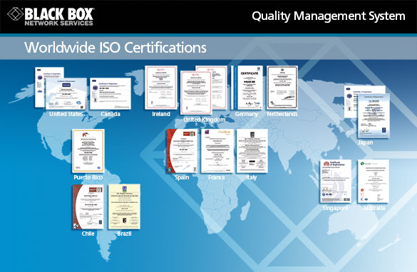 Black Box ISO-9001-2008 Certifications