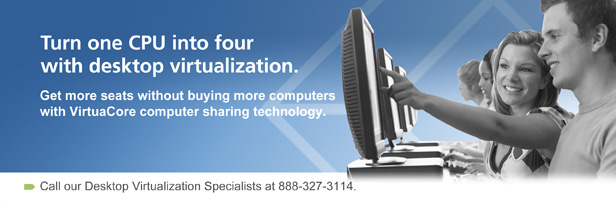 Turn one CPU into four with desktop virtualization.