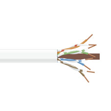 CAT6U-R-PBC-SLD-WH